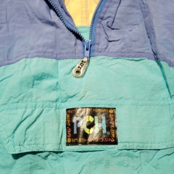 Vintage Pacific Coast Highway Windbreaker Blue M - Picture 3 of 4